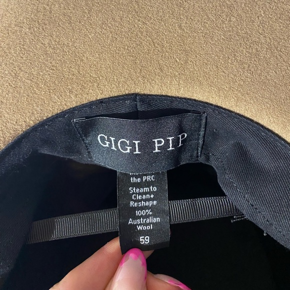 GIGI PIP Ty Upturned Brim Wool Hat Wide Brim - Picture 10 of 15